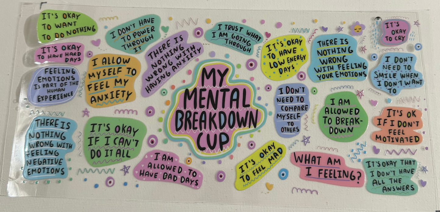 My Mental Breakdown Cup 0721