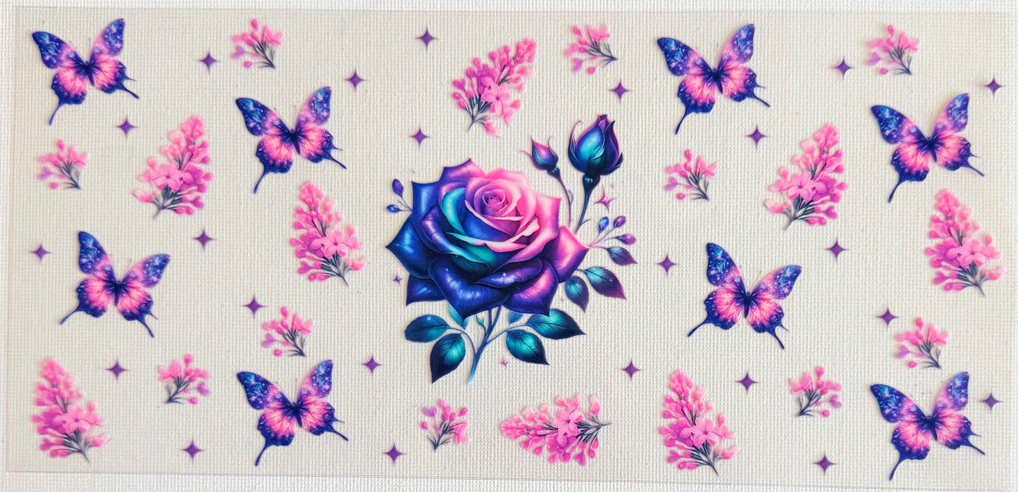 Rose/ Butterflies #81
