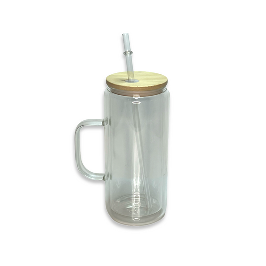 20oz Glass W/ Handle
