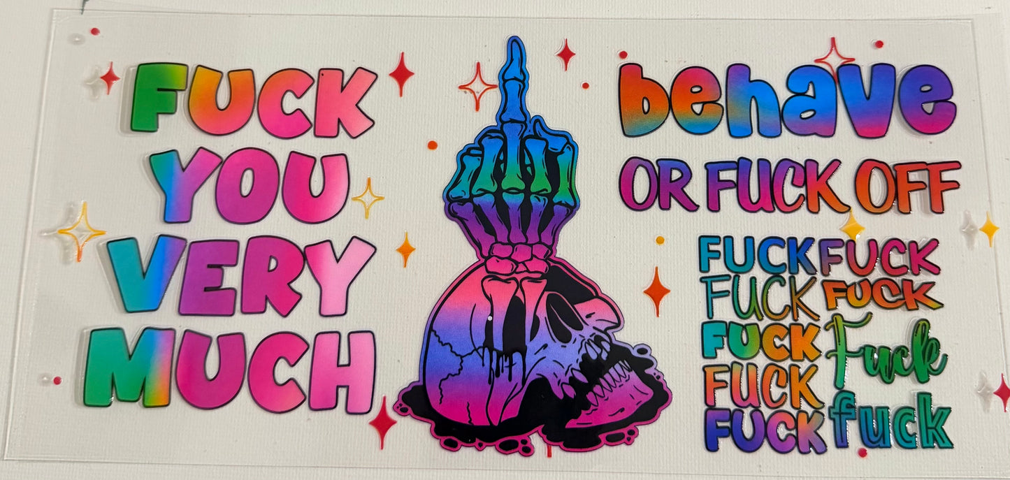 Fuck you very much 0734