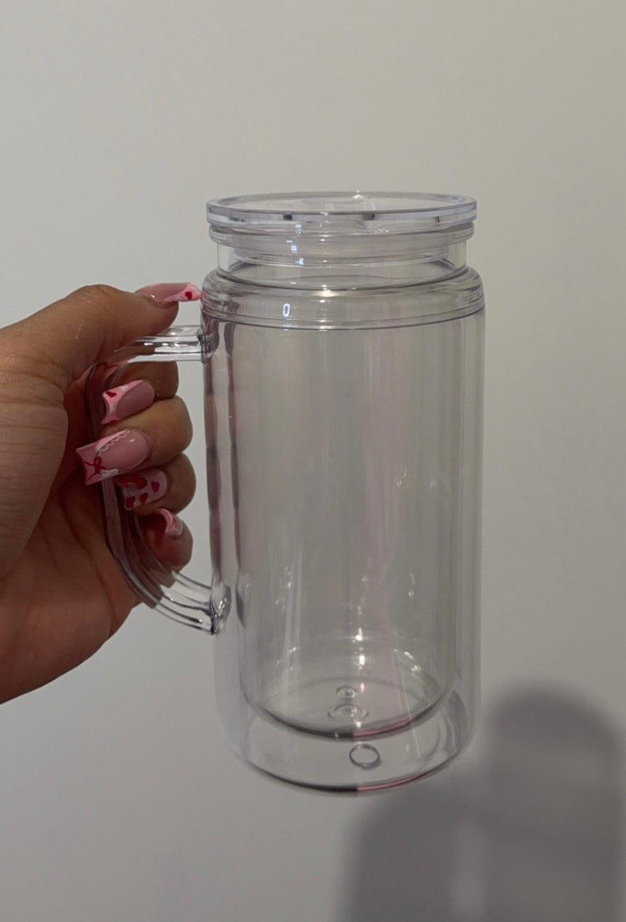 16 oz acrylic W/handle